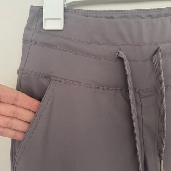Halara High Waisted Drawstring Side Pocket Full Length Joggers in Grey - Picture 5 of 8